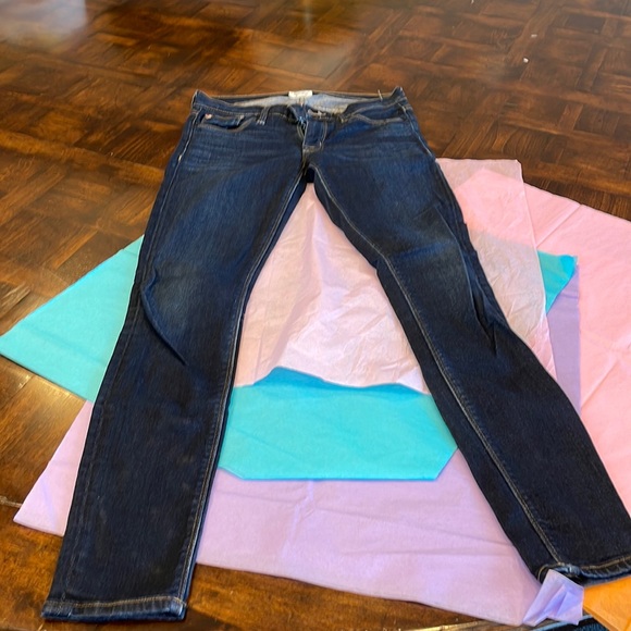 Hudson Jeans – Straight Cut, Dark Wash, Low Waist (Made in USA) - Picture 1 of 9